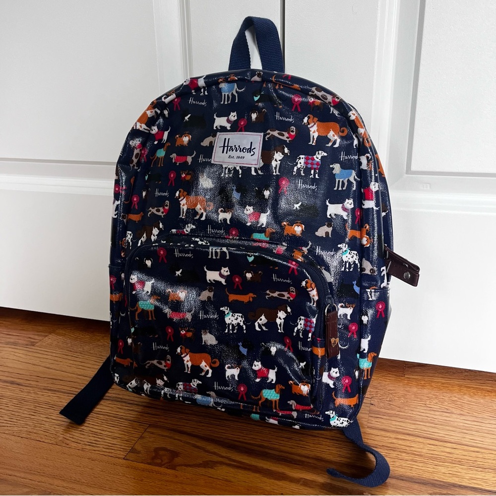 Harrods Kids Backpack with Dogs